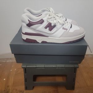 New Balance 550Sea Salt Burgundy